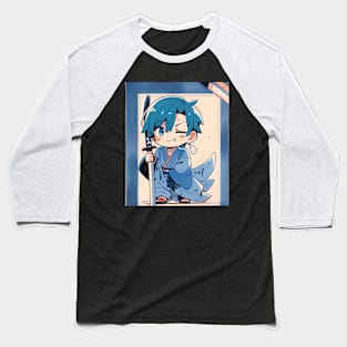 Cartoon Anime Warrior Baseball T-Shirt